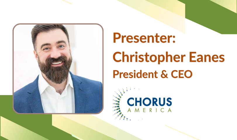 Photo of workshop presenter, Christopher Eanes, Chorus America